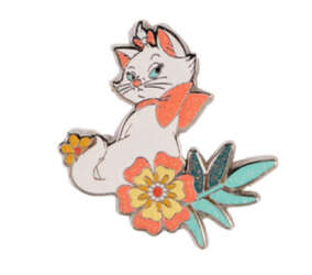 99938 - Disney Dogs & Cats Floral Mystery Box Pin - Marie (Glitter Chaser) - Loungefly alternate image