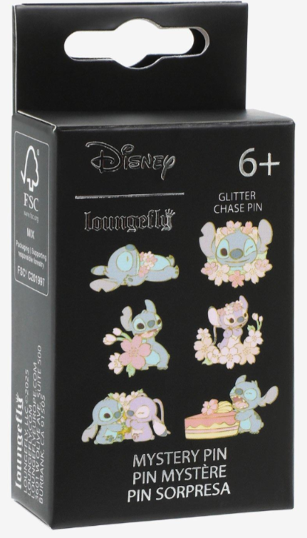 【Loungefly】Stitch & Angel Cherry Blossom Mystery Box Pin Stitch & Angel Cherry Blossom Mystery Box Pin | Loungefly