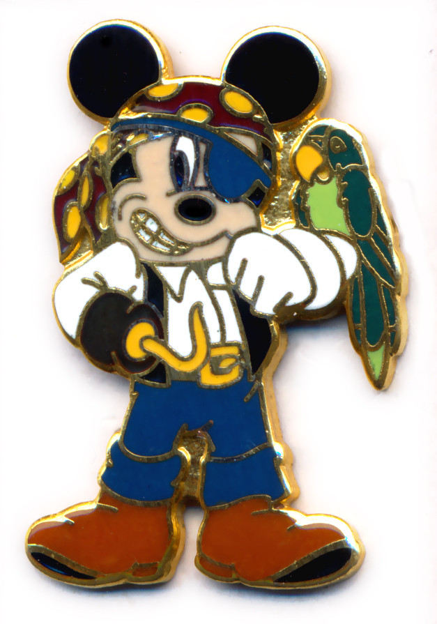 18925 - Mickey Mouse Pirate with a Parrot - Pirate Mickey - Walt Disney ...