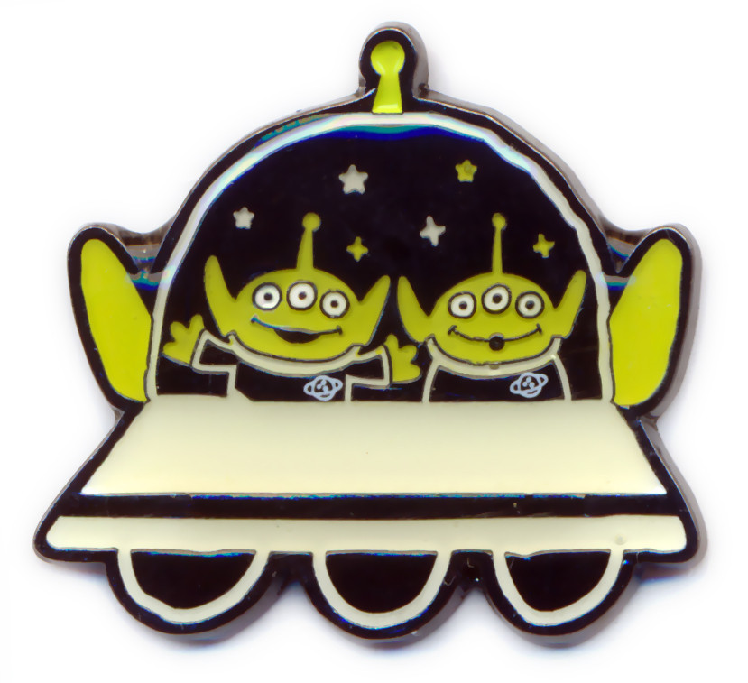 20756 Little Green Men (LGM) in a Flying Saucer Toy Story Loungefly Disney Pin