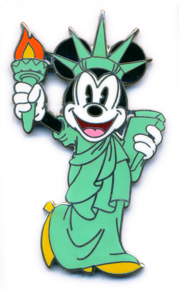22659 Minnie Mouse as the Statue of Liberty NYC World of Disney Disney Store US Disney Pin