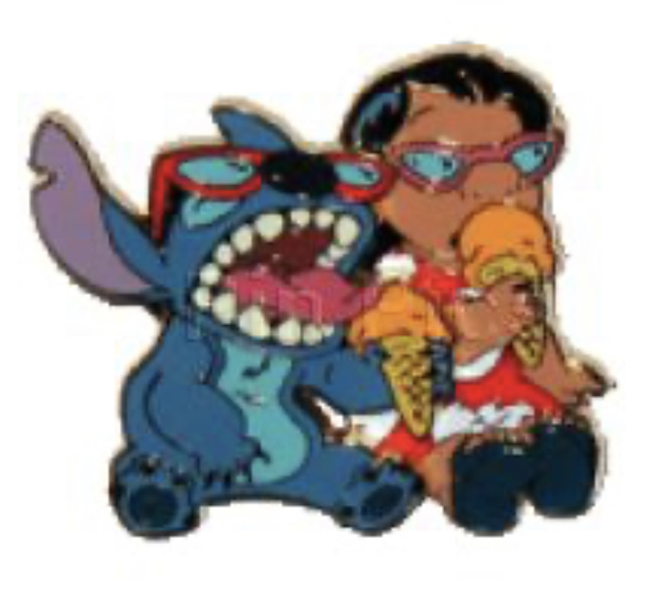 Lilo and Stitch eating ice cream Aloha! Pin & Pop