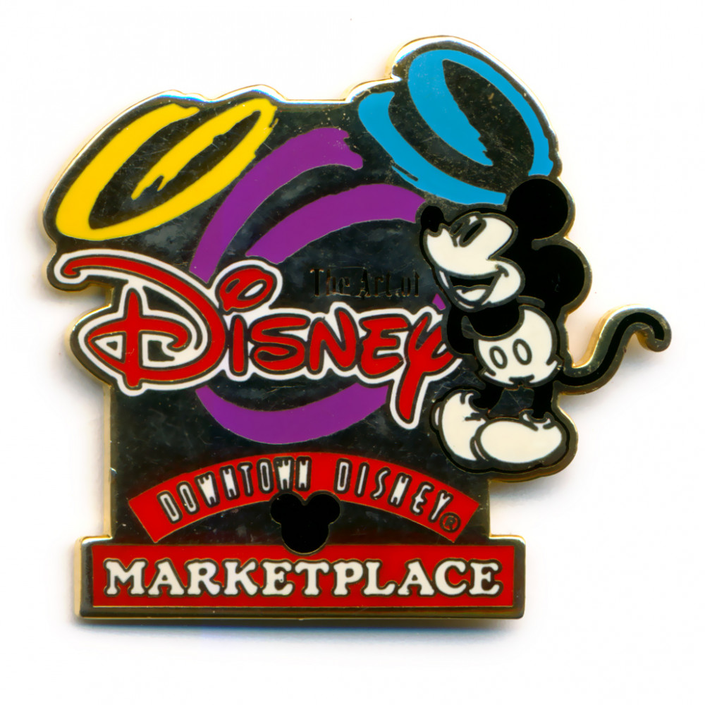 40637 DTD Marketpalce Art of Disney Logo Mickey Mouse Downtown Disney Pin Event Walt