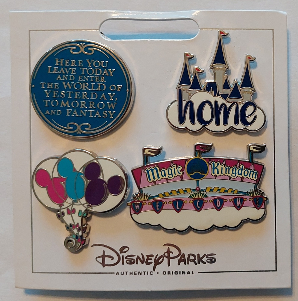 42963 Walt Disney World Icons 4pin Flair Set Disney Flair Collection