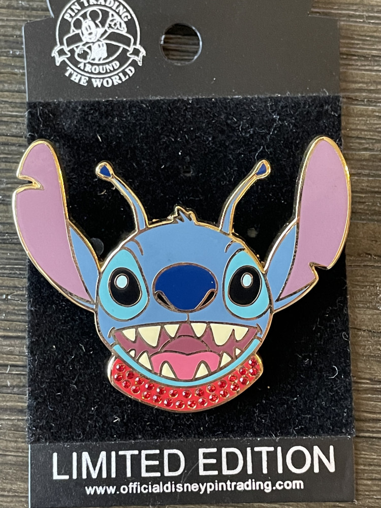 Stitch Spring Time Pin 44165 - Stitch Pave Crystal Pin - Lilo & Stitch - Disney Store US ...