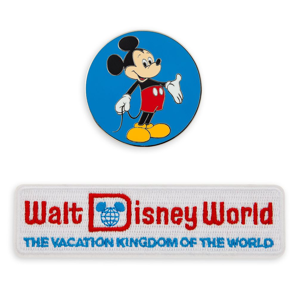 45103 - Mickey Mouse Pin and Patch Set - Walt Disney World 50th ...