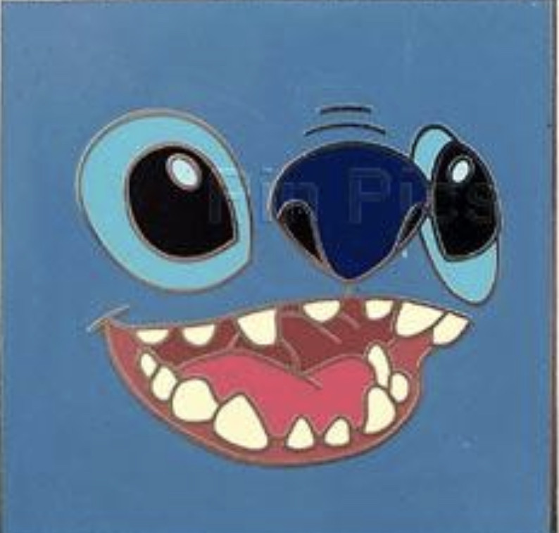 Stitch face Stitch Pin & Pop