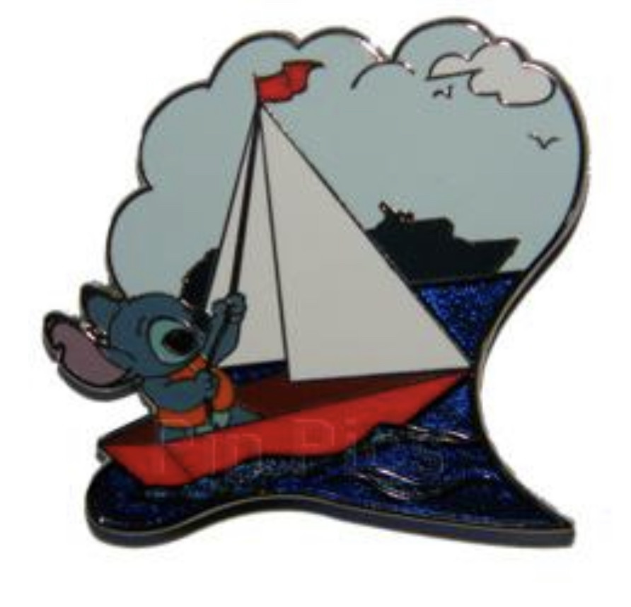 48615 - Stitch sailing - Stitch - Disney Cruise Line Disney Pin