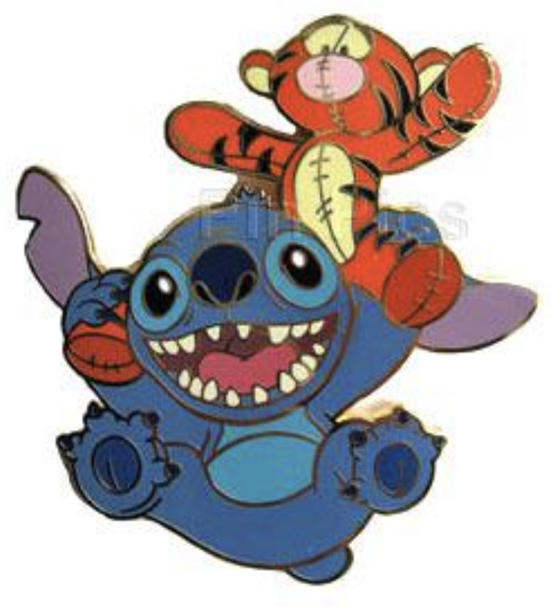 Stitch with Tigger doll Stitch and Dolls Pin & Pop