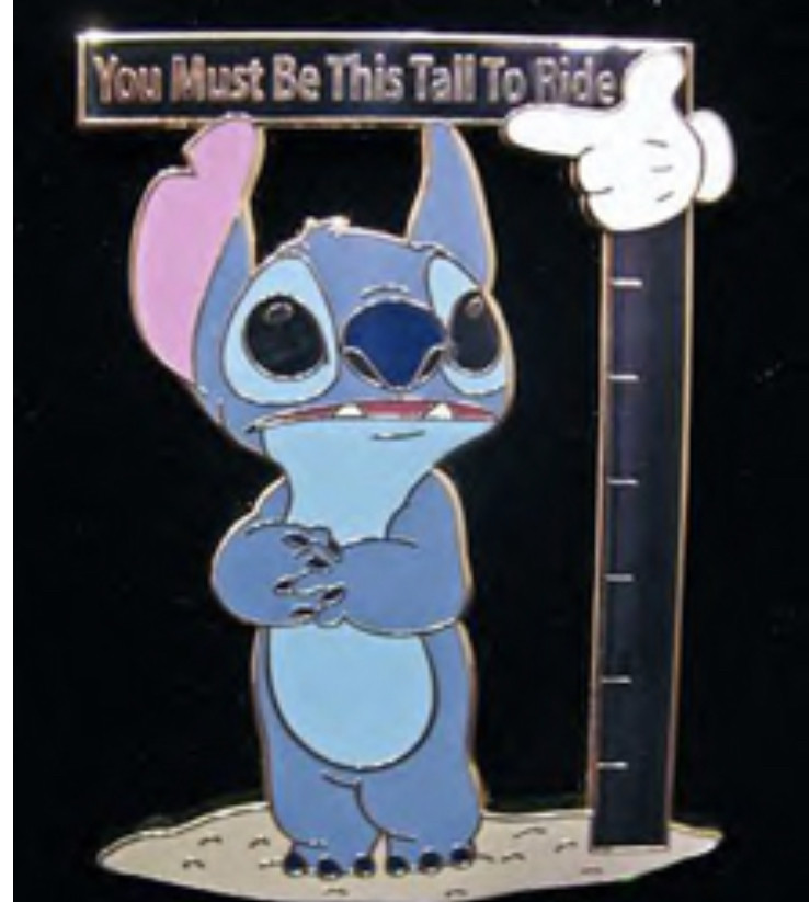 49708 Stitch height measure Summer Vacation Stitch Set Disney