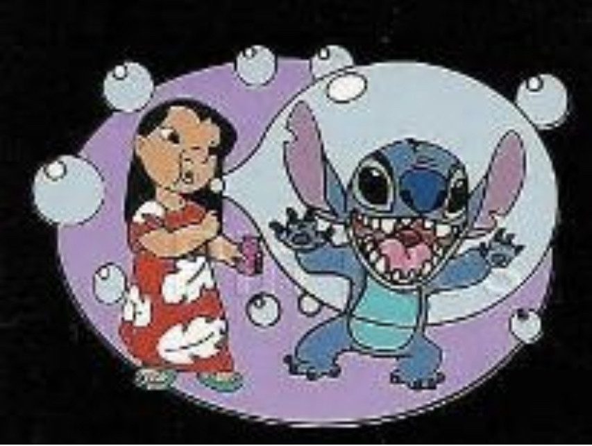 50048 Lilo and Stitch blowing bubbles Disney Auctions (P.I.N.S