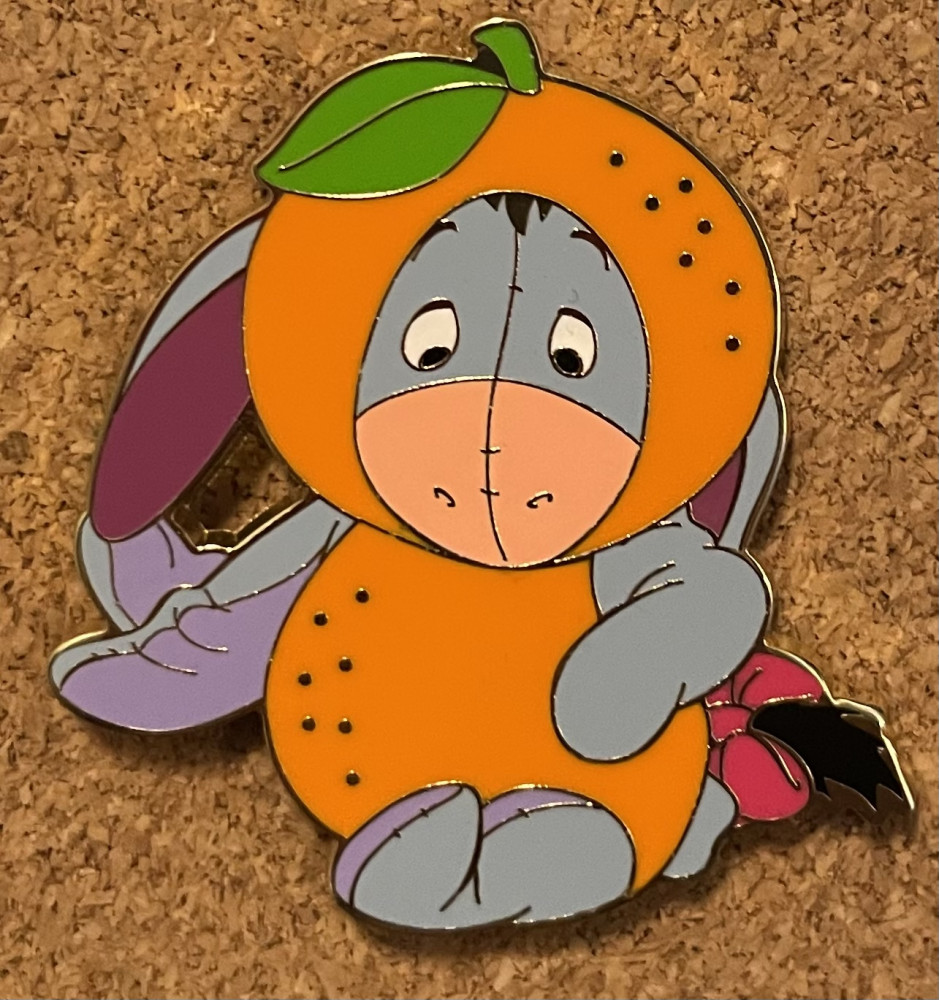 53306 Eeyore orange Boxlunch Mystery fruit characters Misc Disney Licensed Disney Pin