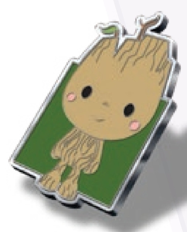 53876 - Marvel Chained Pin Set - Groot ONLY - 2022 One Family Pin Event ...