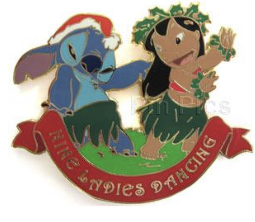Nine Ladies Dancing Stitch 12 Days of Christmas Pin & Pop