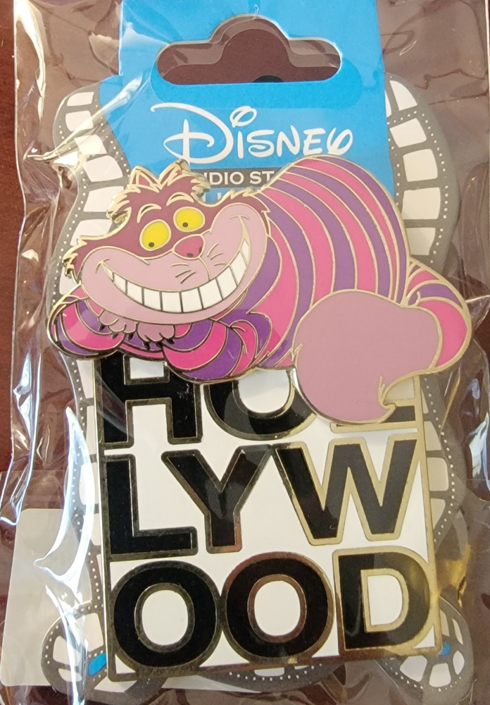 Cheshire Cat Character Hollywood Logo Pin Pop