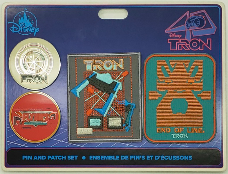55119 - Tron Pin & Patch Set - D23 Expo 2022 - Disney Fan Club Disney Pin