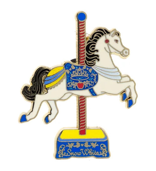 56746 Snow White Carousel Horse Pink A La Mode Palm Kingdom