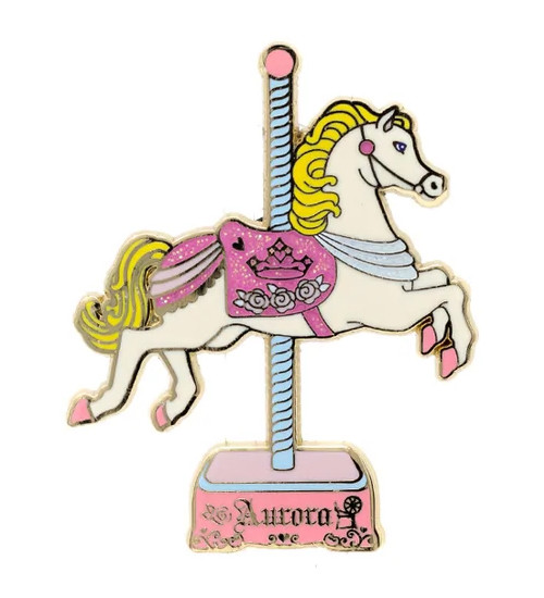 56748 Aurora Carousel Horse Pink A La Mode Palm Kingdom Series