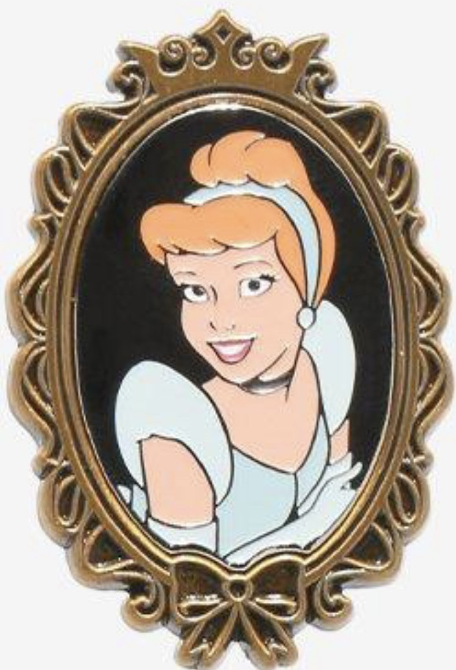 57513 Cinderella Princess Gold Portrait Blind Loungefly Disney Pin