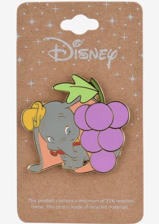 58557 Dumbo with Grapes Boxlunch Fruit Misc Disney Licensed Disney Pin