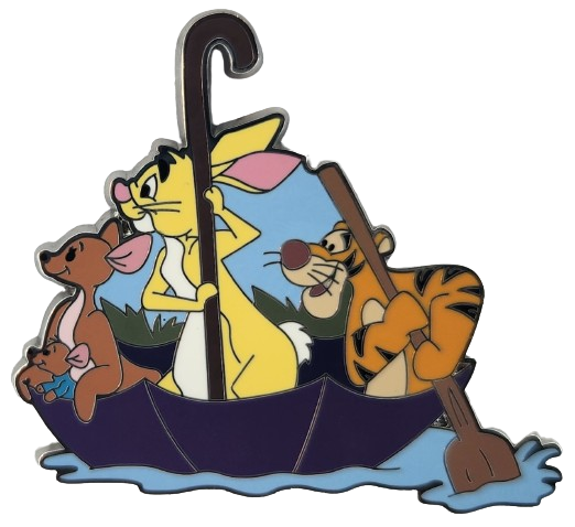 Roo Tigger Rabbit 58613 - Christopher Robin & Friends Rainy Day Pin Set - Kanga, Roo ...