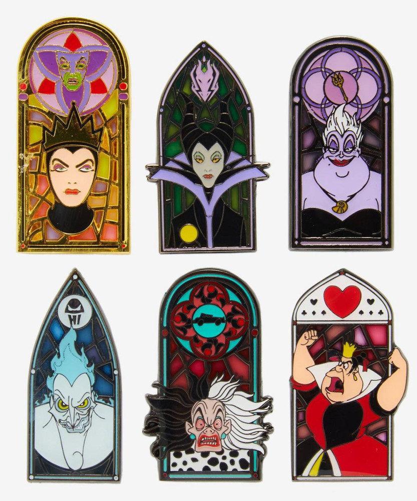 62319 Full Set Villains Stained Glass Window Blind Box Loungefly 62319 Full Set Villains Stained Glass Window Blind Box Loungefly