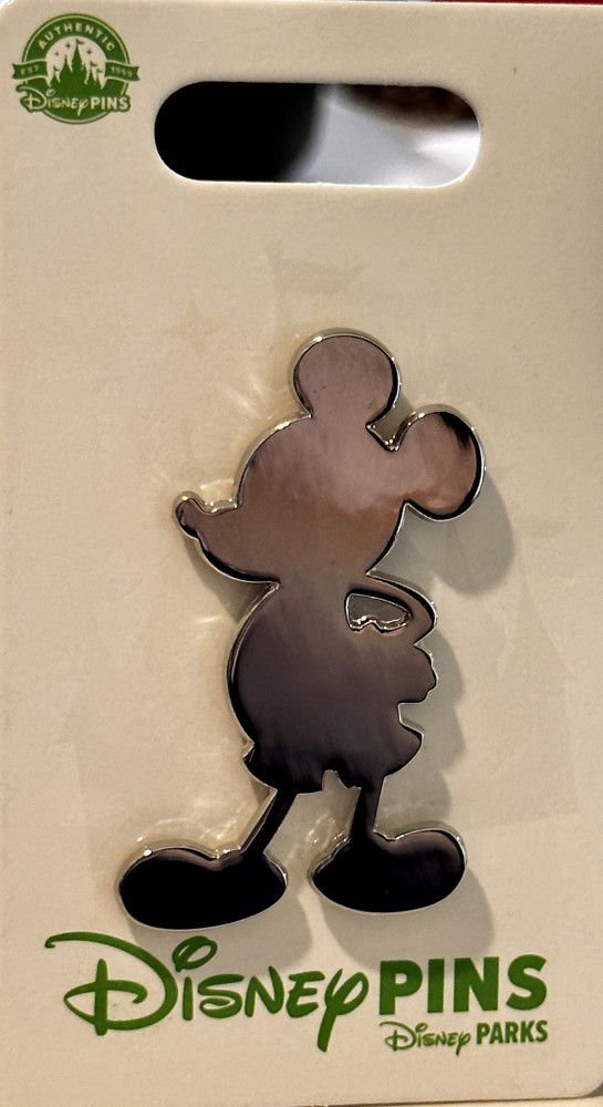 63575 Silver Silhouettes 6 Pin Set Mickey Mouse ONLY Disney100