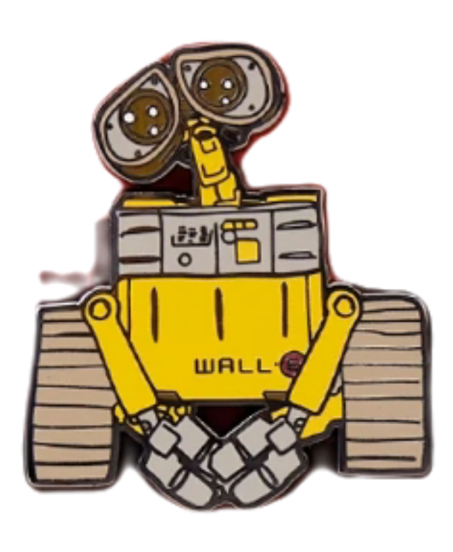 63913 WallE with Hands Together ONLY WallE Date Night Pin Set