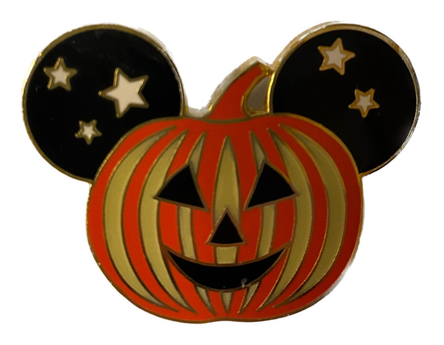 66905 - Mickey Jack O Lantern Icon with Stars on Ears - Glow in Dark ...