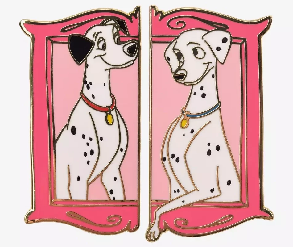 71312 - Pongo & Perdita Frame Pin Set - Full Set - Boxlunch - Couple ...