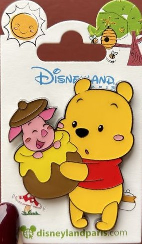 73807 - Cute Pooh & Piglet in honey pot - Winnie the Pooh - Disneyland