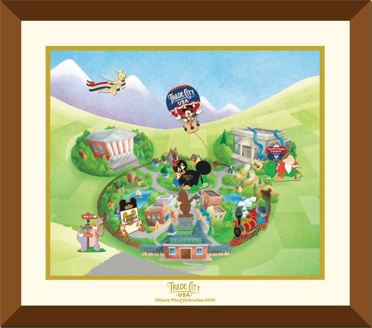 83279 Must See Attractions Framed Set Trade City Usa Must See