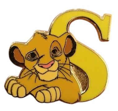 8995 - Letter S - Simba - Disney PALS Lucky Draw Initials / Alphabet ...
