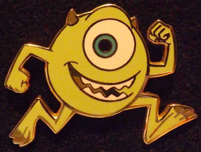 14859 Mike Running Monsters, Inc. Disneyland Resort Paris Disney Pin