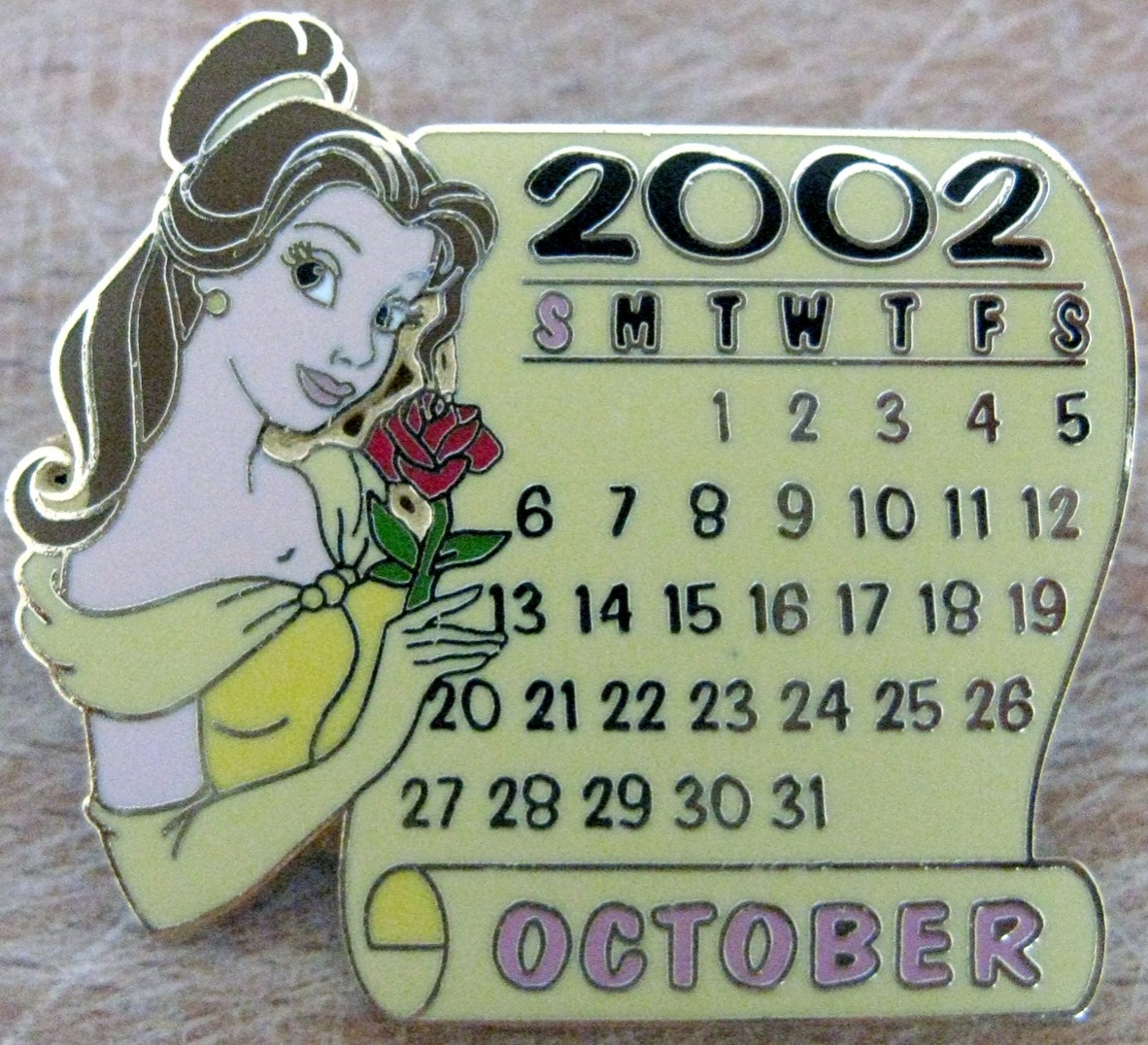5638 - Belle - October - 12 Months of Magic - Calendars - Disney Store US  Disney Pin