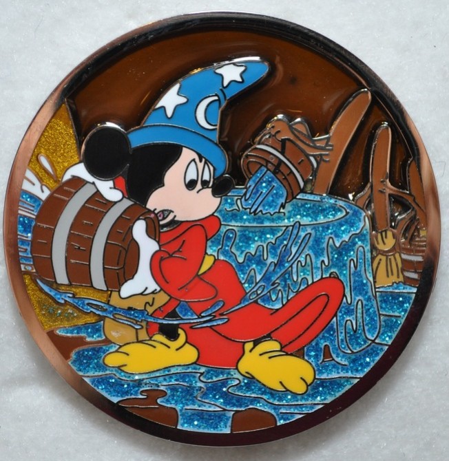 Bucket Stained Glass Sorcerers Apprentice Pin & Pop