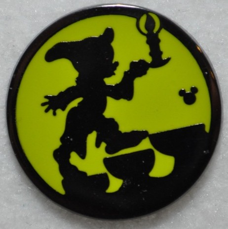 13397 - Dopey - 2015 Hidden Mickey - Character Silhouettes - Disneyland ...