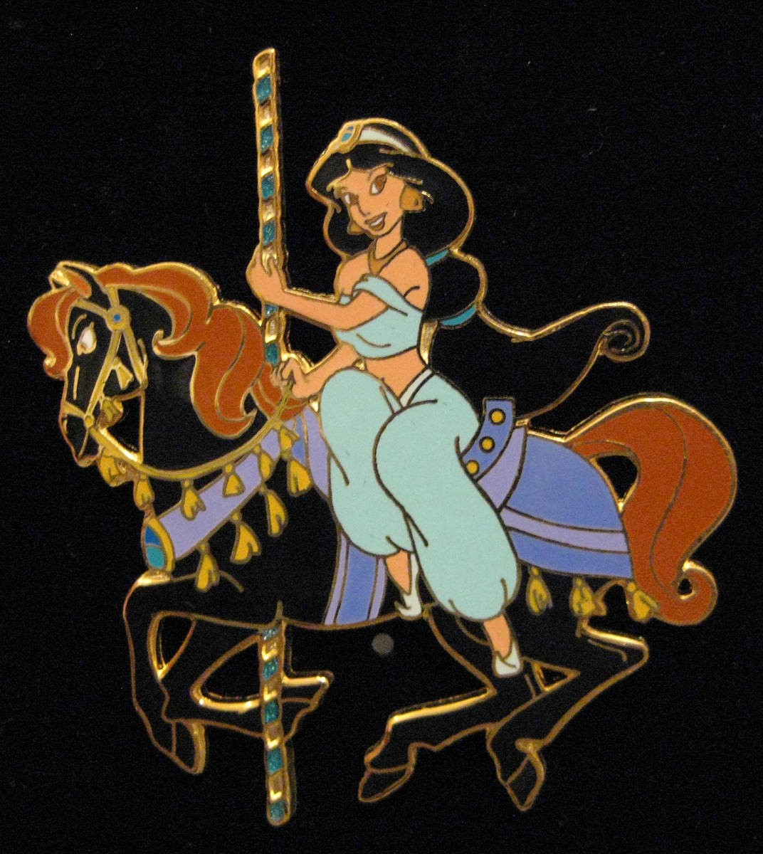 7329 Jasmine Princess Carousel Horse Disney Auctions Disney Pin