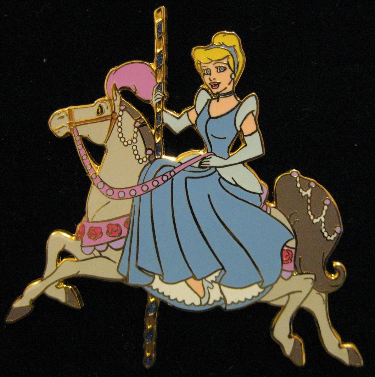 7328 Cinderella Princess Carousel Horse Disney Auctions Disney Pin