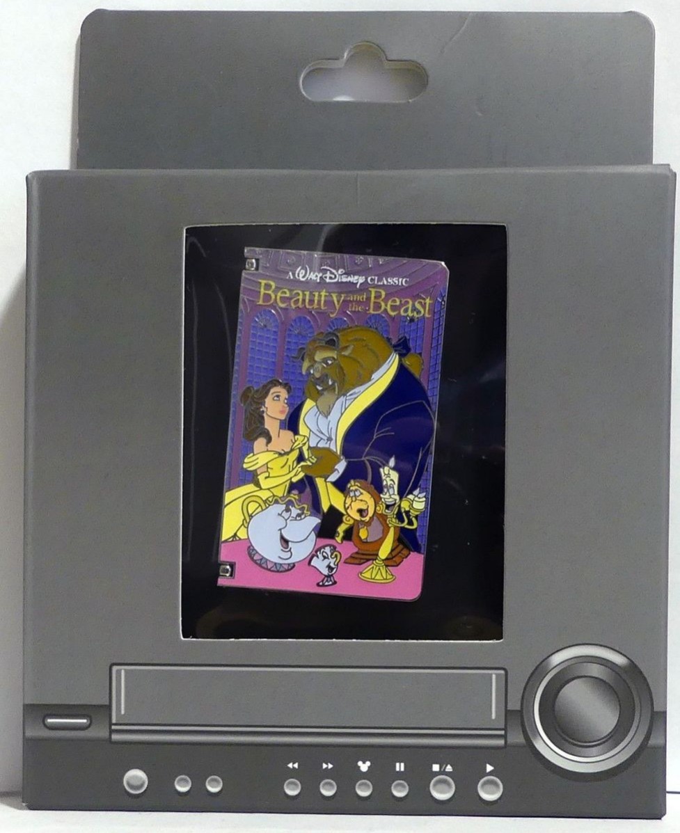 23307 Beauty and the Beast VHS Tape Disneyland Resort Disney Pin
