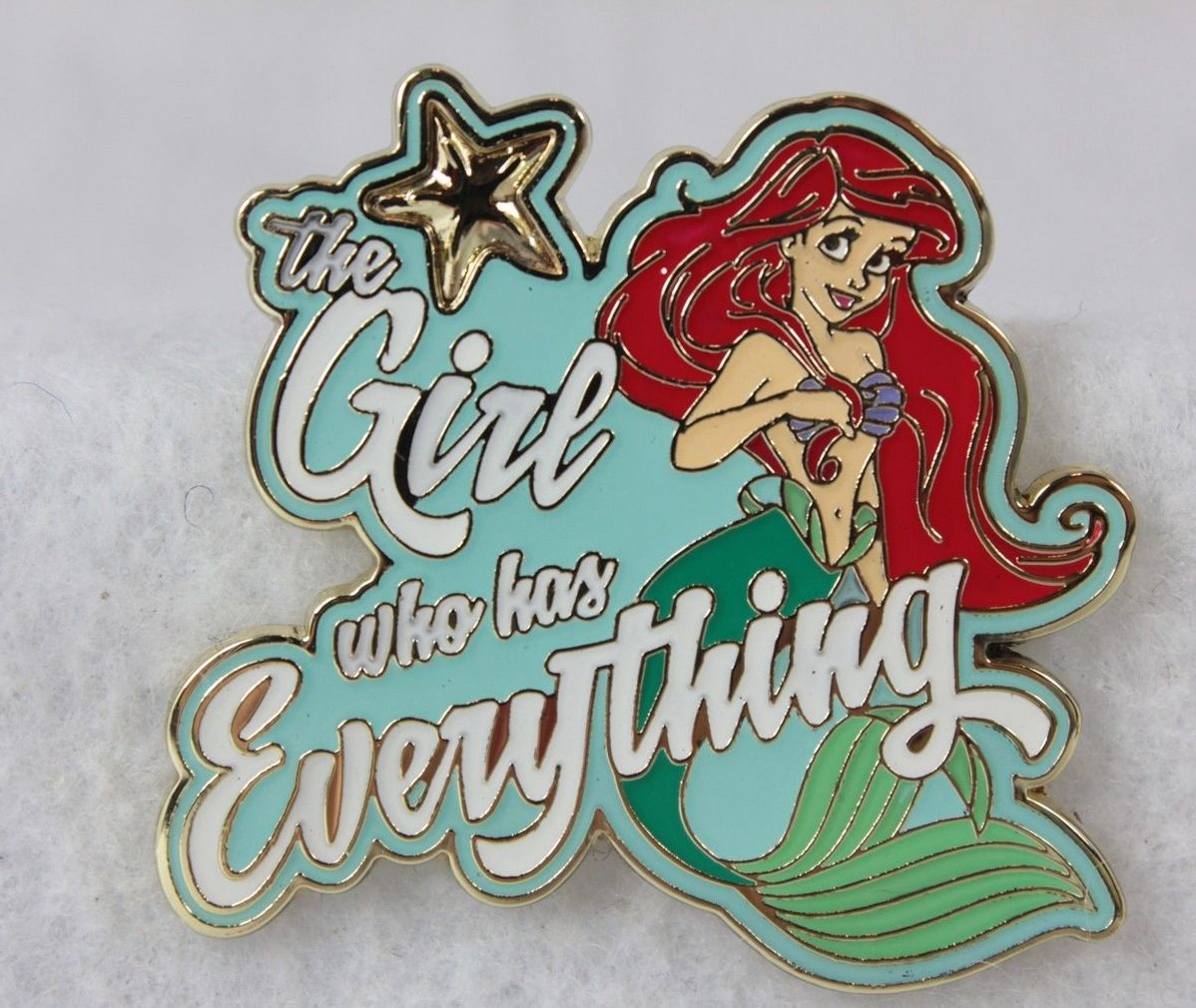 Ariel The Girl Who Has Everything Princess Booster Pack Pin & Pop