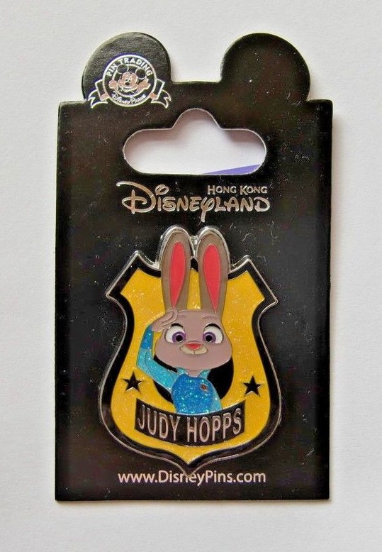 17925 - Judy Hopps badge - Zootopia - Hong Kong Disneyland Disney Pin