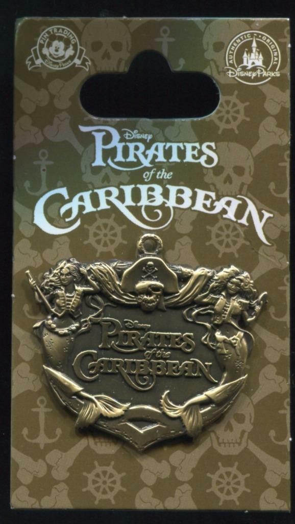 13802 - Pirates of the Caribbean Attraction Plaque Gold/Bronze ...