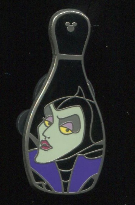 23083 Bowling Pin Viilians Hidden Mickey Set Maleficent 2008 Hidden 23083 Bowling Pin Viilians Hidden Mickey Set Maleficent 2008 Hidden