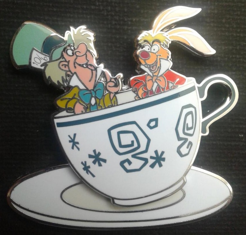 28079 Mad Hatter Alice in Wonderland Quarterly Teacups Walt Disney World Disney Pin