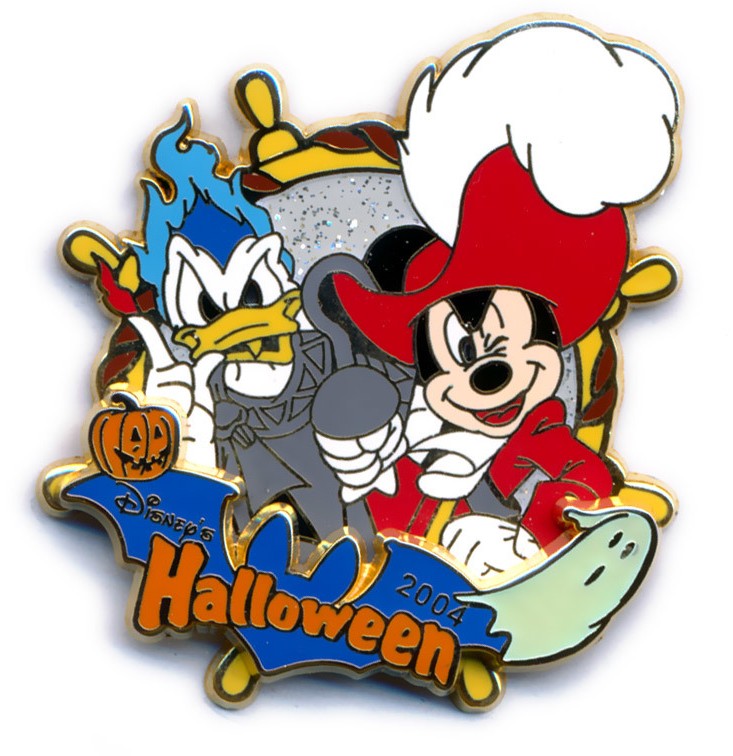 29288 - Mickey as Captain Hook & Donald as Hades - Halloween 2004