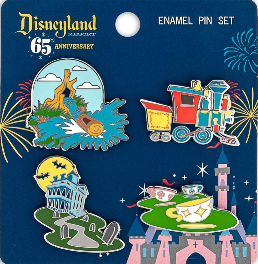 38259 - Attractions Pin Set - Disneyland 65th Anniversary - Loungefly ...