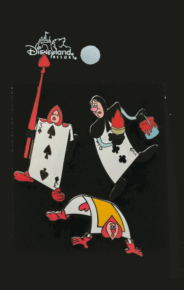 Royal Guards Alice in Wonderland Playing Cards 3 Pin Set Pin & Pop