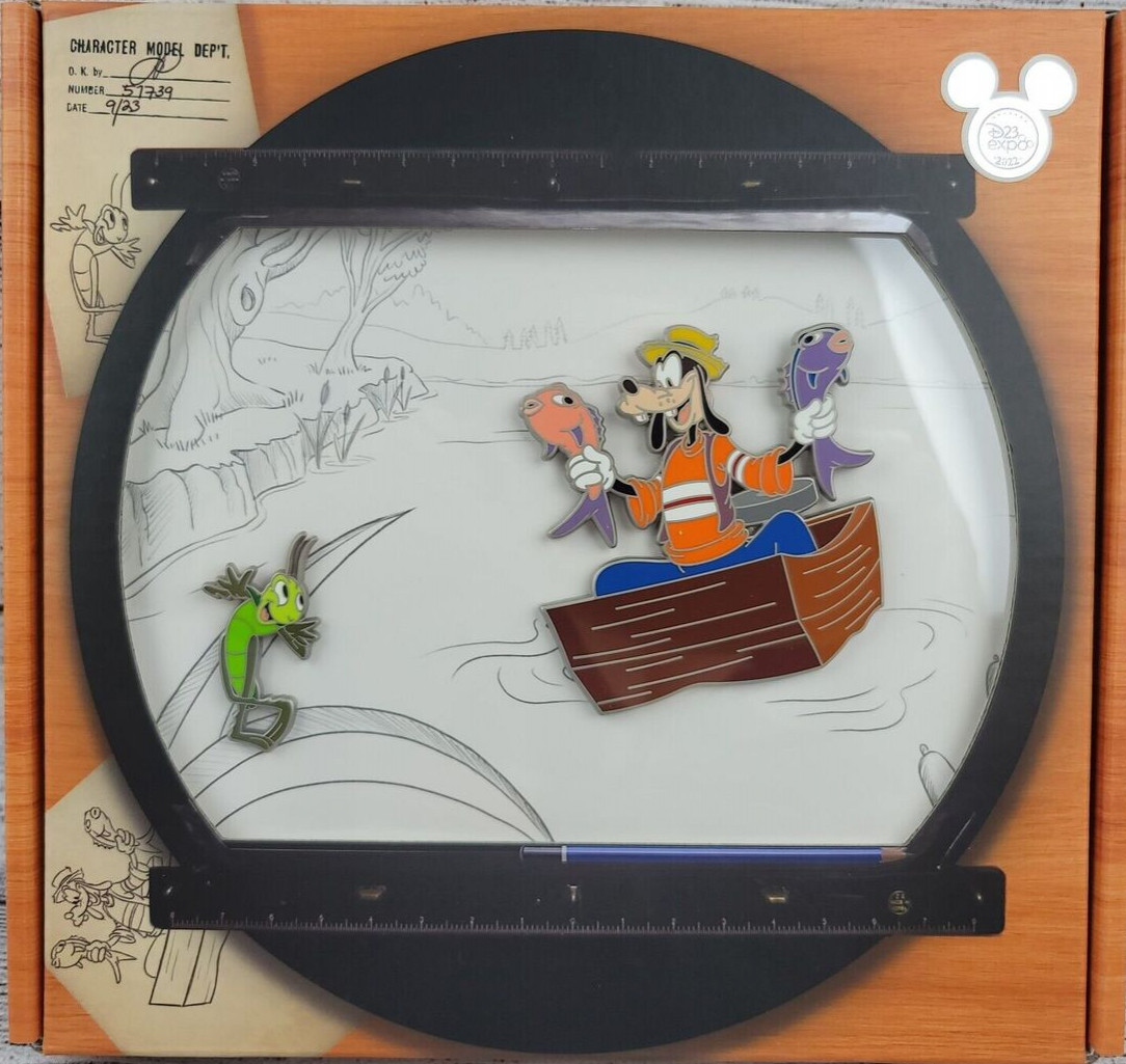 56478 Goofy 90th Anniversary Boxed Set D23 Expo 2022 Disney Fan